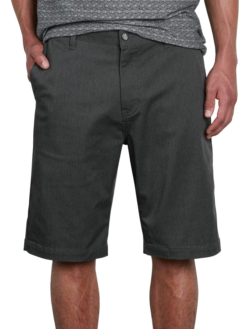 Volcom mens Vmonty Stretch Chino Shorts, Charcoal Heather, 30 US - Image 1